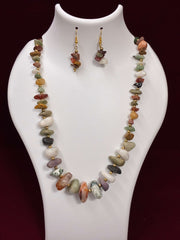 Western multi colour stone chips Necklace set