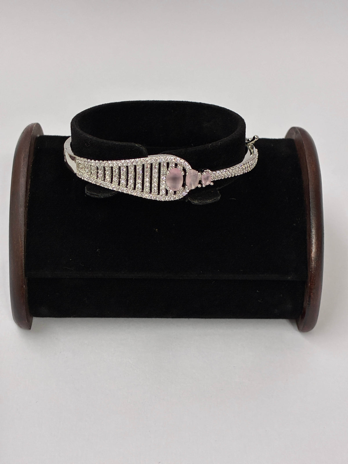 CZ openable Pestle Pink designer Kada