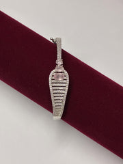 CZ openable Pestle Pink designer Kada