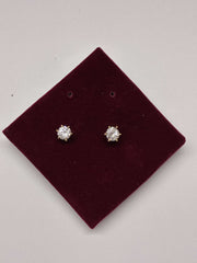 CZ Classic Solitaire Stud Earrings