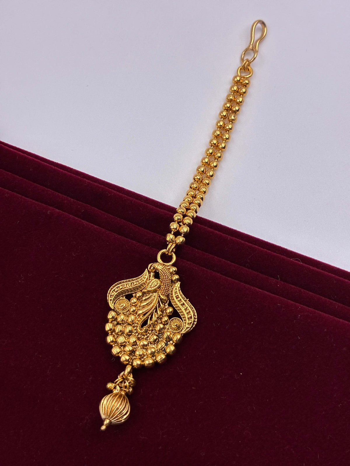 Antique Peacock Design Mang Tika