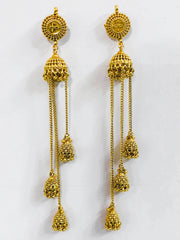 Antique triple Jhumka Kashmiri Earrings