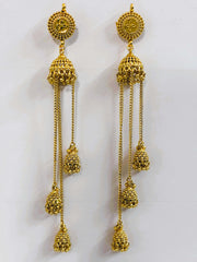 Antique triple Jhumka Kashmiri Earrings