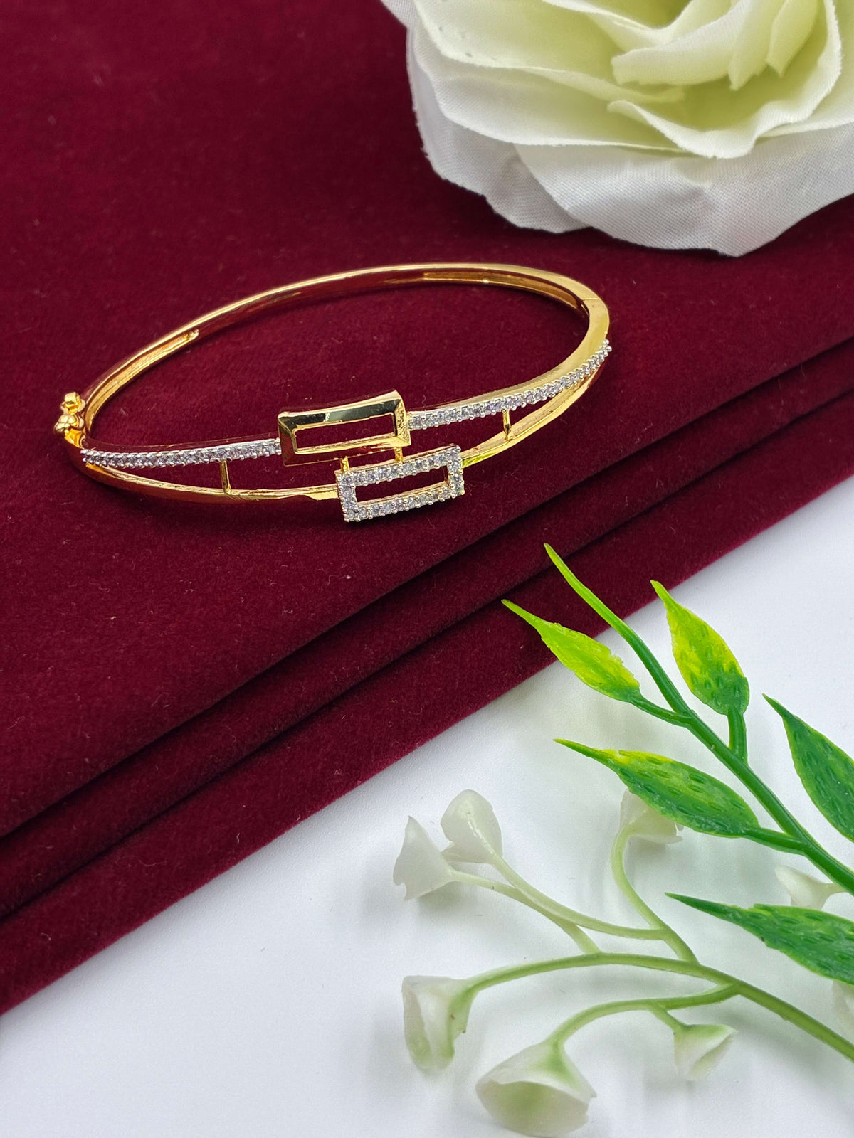 CZ Rectangle Duo Kada