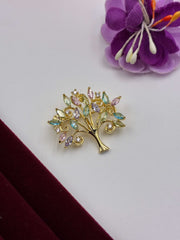 Colourful tree Brooch