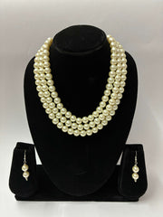 Western Trending Multi Layer Pearl Necklace Set