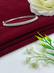 CZ Single Line Silver Finish Kada