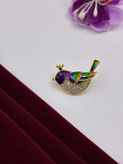 Resting bird Brooch