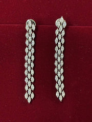 CZ Shimmer long Dangle Earring