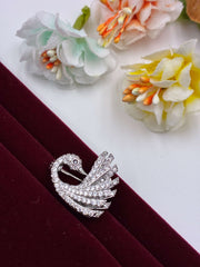 Silver peacock Brooch