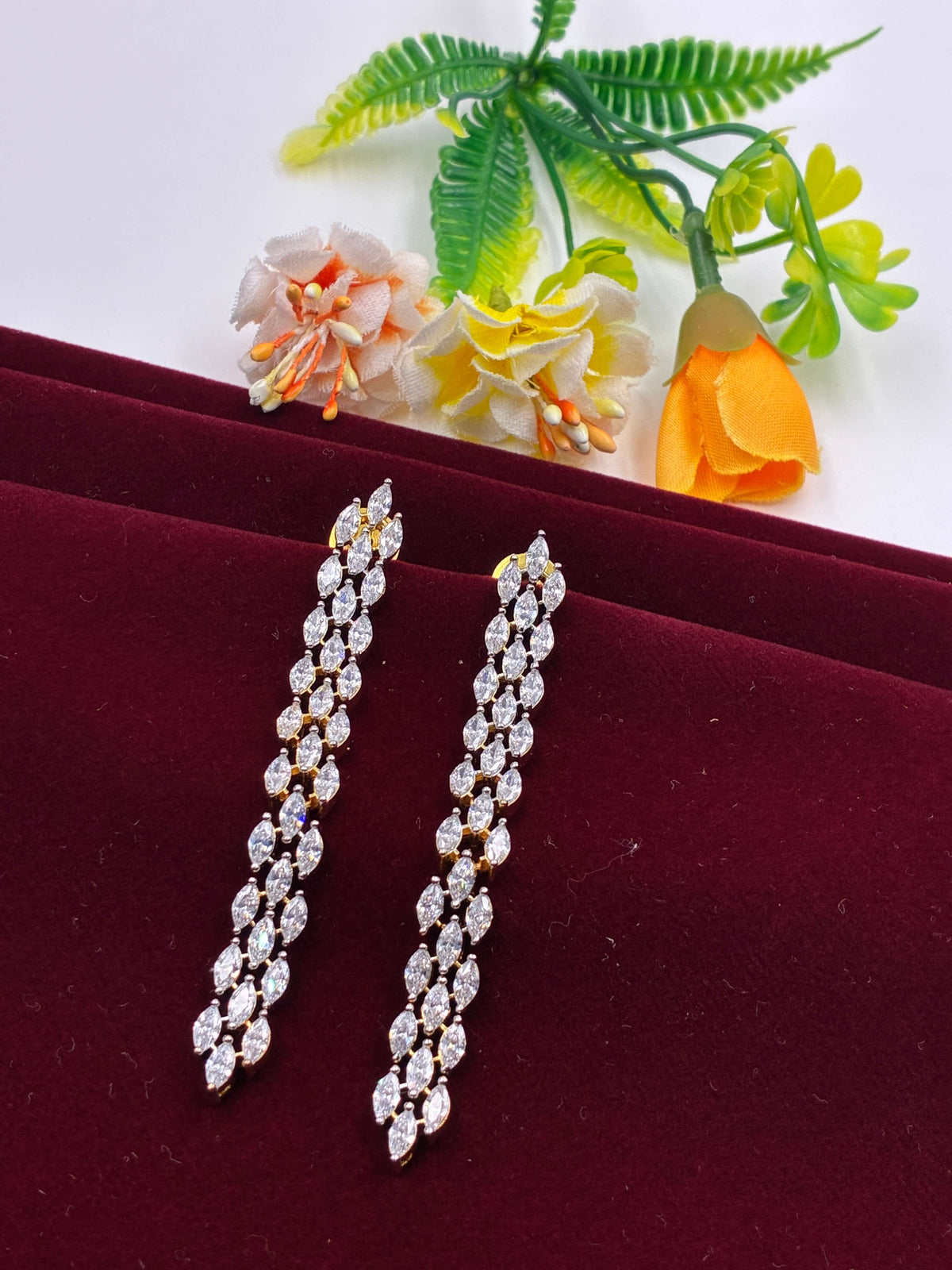 CZ Stylish Dangler Earrings