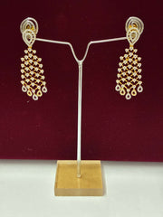 CZ Classic Golden Tassel Earring