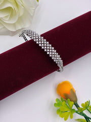 CZ Classic Silver Finish Kada