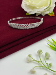 CZ Classic Silver Finish Kada