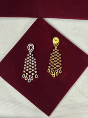 CZ Classic Golden Tassel Earring