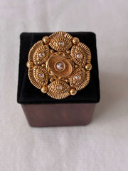 Antique Polki Finger Ring