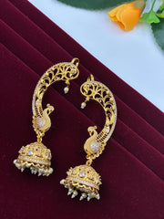 Antique Peacock designer earcuff Earring