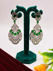 CZ Green splendid designer Dangle Earring