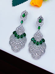 CZ Green splendid designer Dangle Earring
