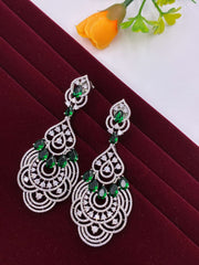 CZ Green splendid designer Dangle Earring