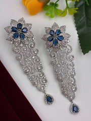 CZ Indigo splendid designer Dangle Earring