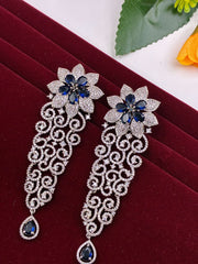 CZ Indigo splendid designer Dangle Earring