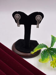 CZ Traditional J shape Earring