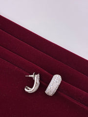 CZ Richie-rich J shape Earring