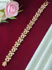 Kundan Polki Embellished Cutwork Bracelet