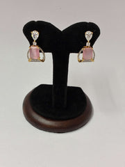 CZ Princess Pink Short Earring
