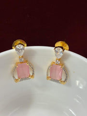 CZ Princess Pink Short Earring