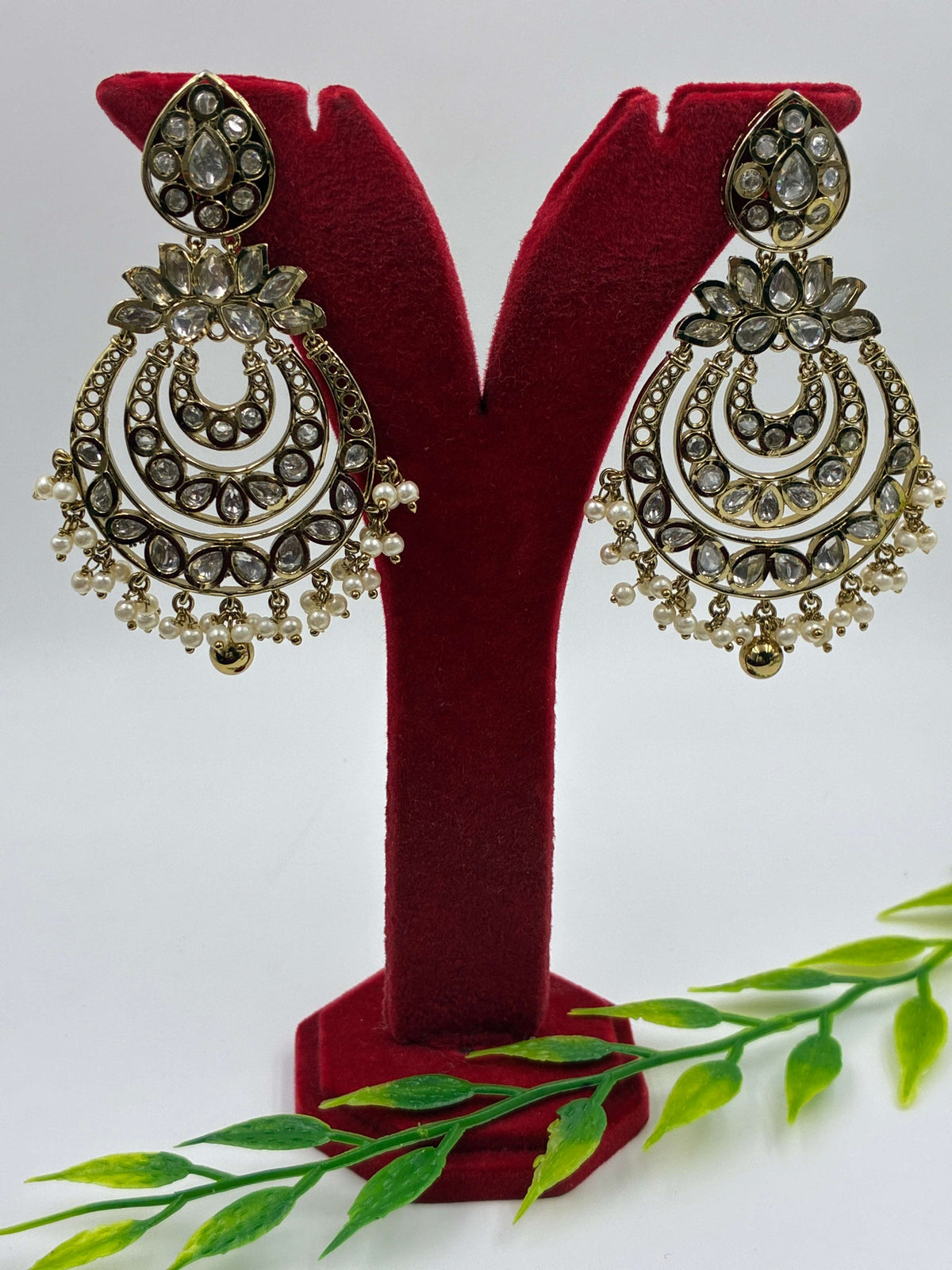 Kundan Richie-rich Chandbali Earring