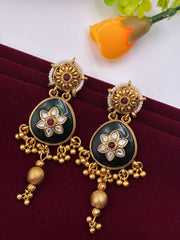 Antique Meenakari ghungroo Earring