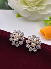 CZ Nine drop designer stud Earring