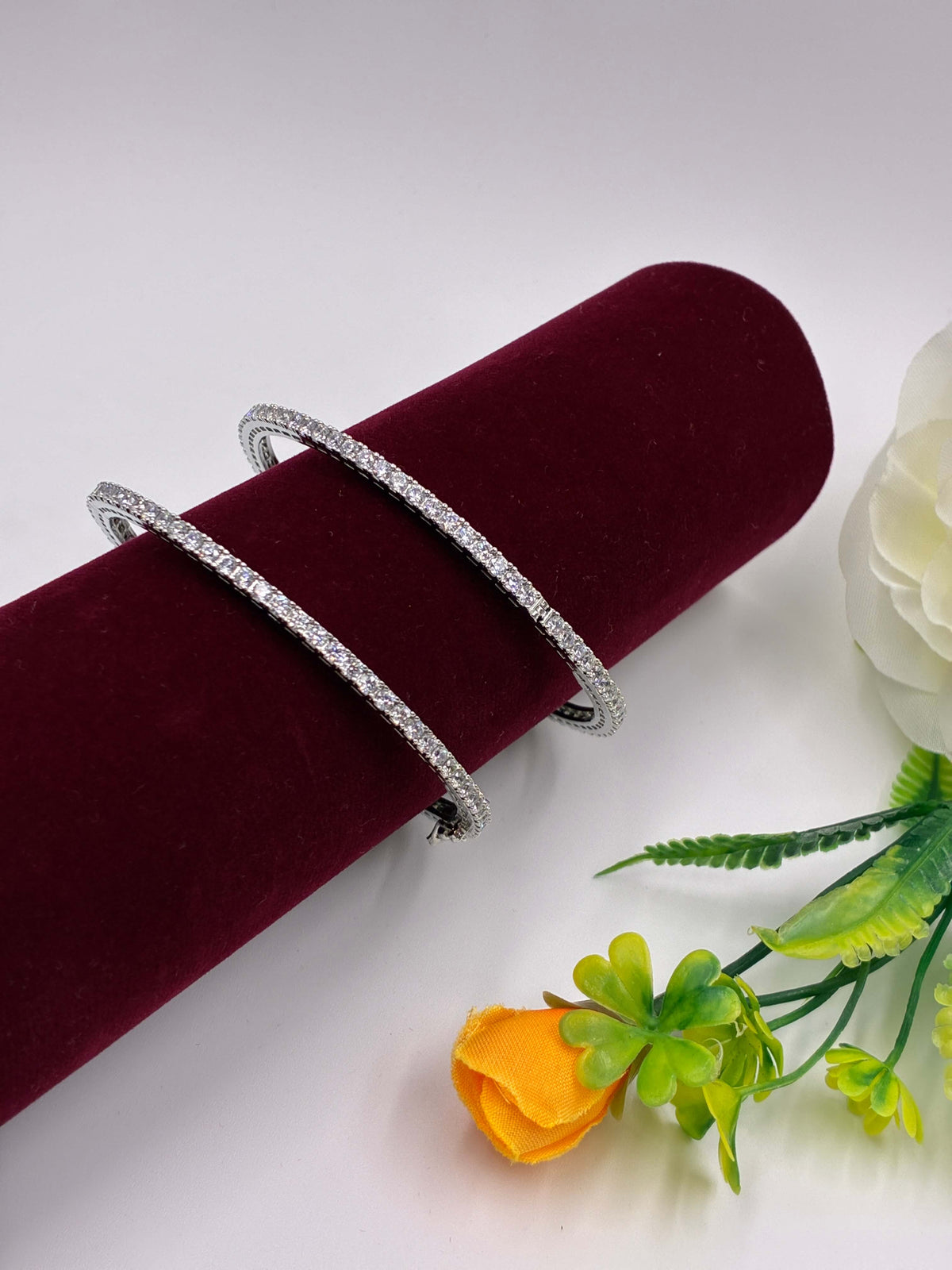 CZ Openable Single Line Bangle