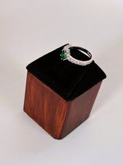 CZ Green drop design Finger Ring