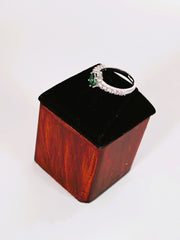 CZ Green drop design Finger Ring