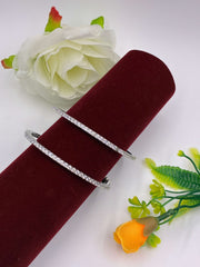 CZ Openable Single Line Bangle