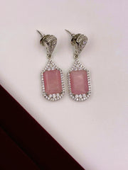 CZ Baby Pink designer Dangle Earring