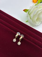 Western Half Hoop Ball Earring