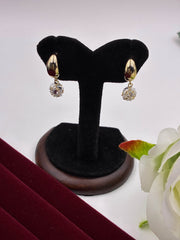 Western Half Hoop Ball Earring