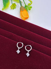 Western Hoop Diamond Drop Earring