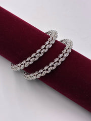 CZ Classic Triple Line Bangle