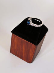 CZ Blue drop design Finger Ring