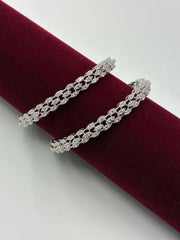 CZ Classic Triple Line Bangle