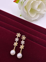 Western Three Flower Designer Earring