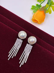 Western Pearl Tessel Designer Earring