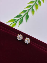 CZ Traditional Floral Stud Earring