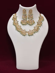 Kundan Beads Chand Pattern Necklace set