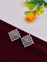 CZ gorgeous Square Stud Earring